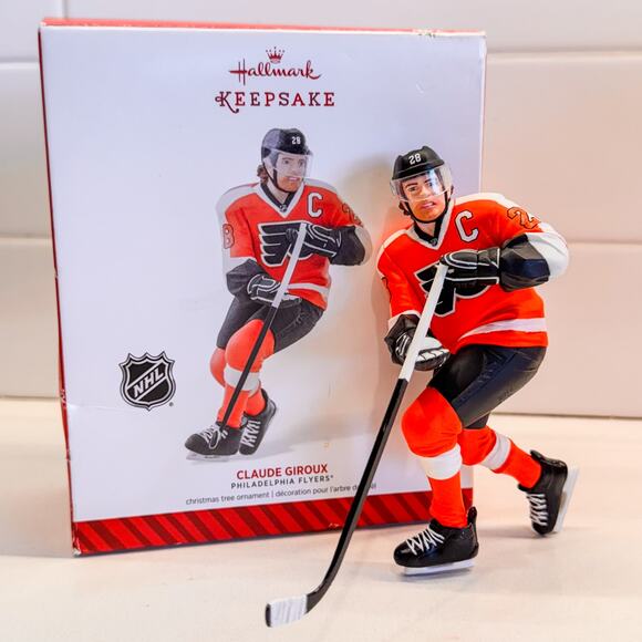 NHL Licensed Hallmark Keepsakes 2014 Claude Giroux Philadelphia Flyers Ornament - Picture 1 of 10